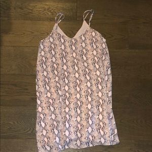 Izzy & Lola Pink Snakeskin Dress